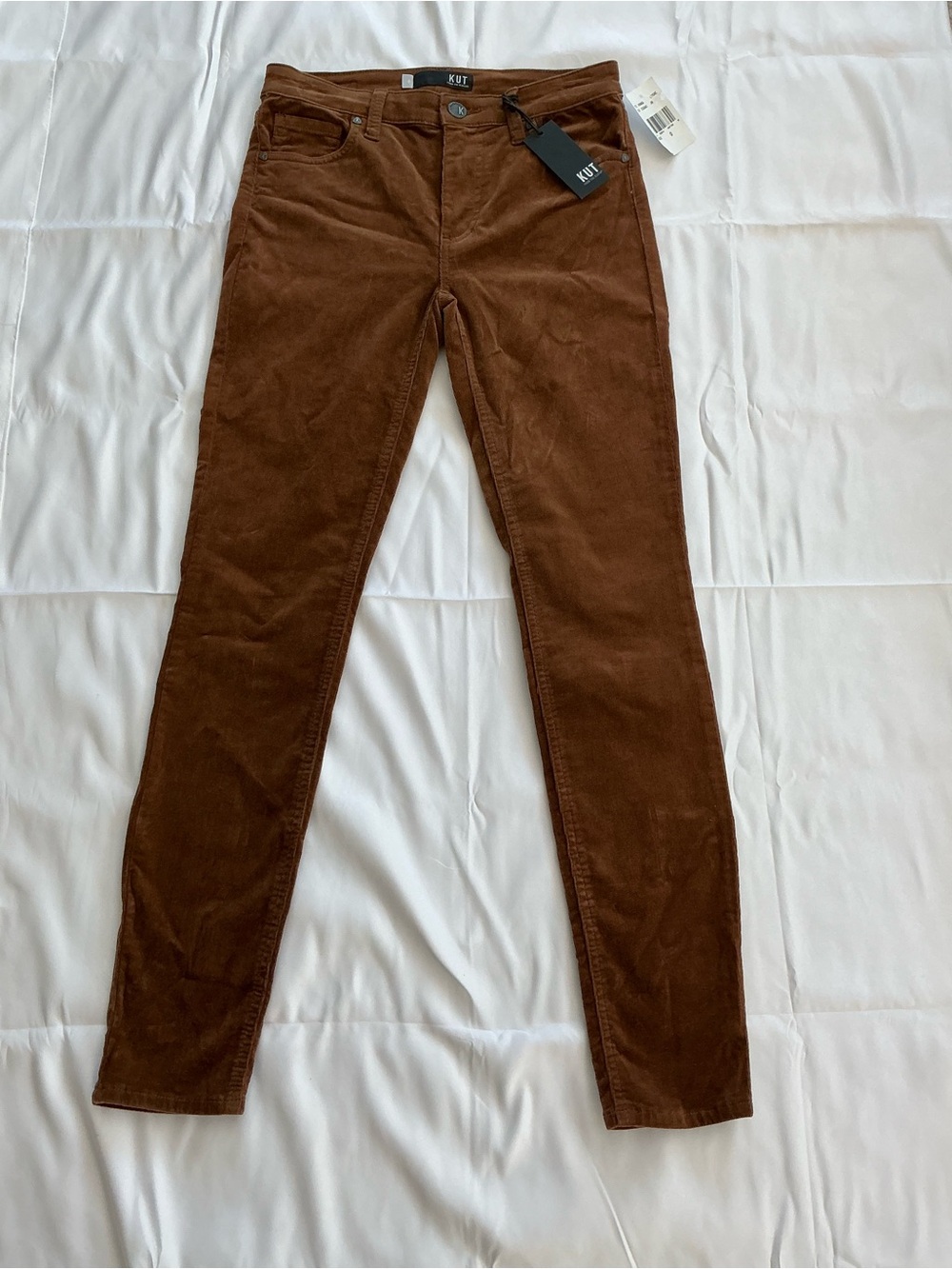 Kut from the Kloth Women’s Brown Corduroy Skinny Jeans